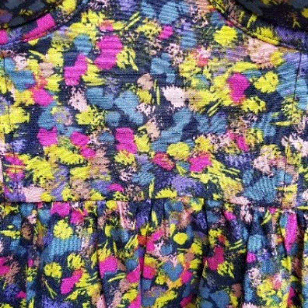 Moda Int'l Colorful Floral Spaghetti Strap Dress size 6 - Picture 2 of 6